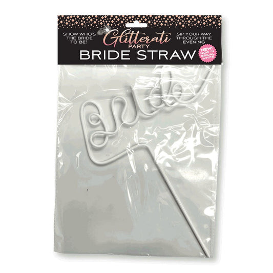 Little Genie Radiant Reusable Straw Glitterati Bride Edition - - Bachelorette and Bucks
