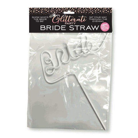 Little Genie Radiant Reusable Straw Glitterati Bride Edition - Bachelorette and Bucks