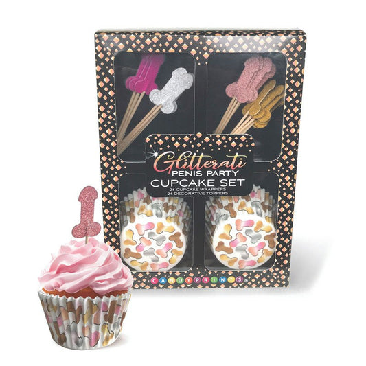 Little Genie Glitterati Penis Party Cupcake Set Complete Party Kit - - Sex Games, Coupons and Tricks