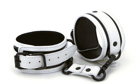 NS Novelties GLO Bondage Ankle Cuffs Glow in the Dark Restraints - Cuffs and Restraints