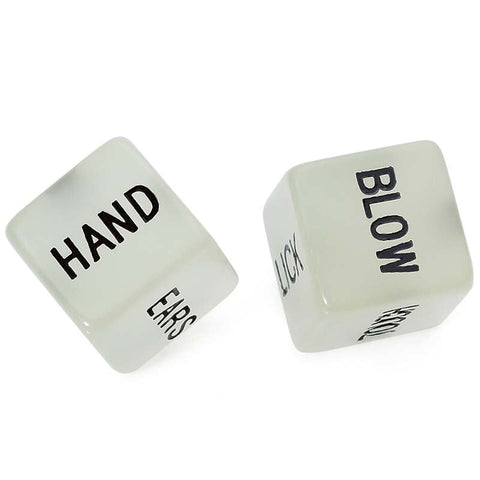 Hua Novelties Glow In The Dark Foreplay Dice for Intimate Play - Party Gifts and Novelties
