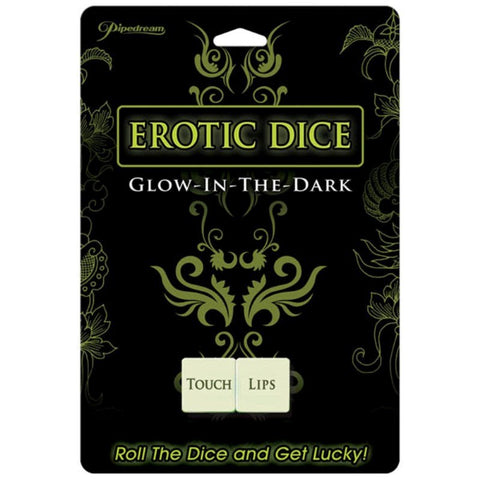 Pipedream Products Glow in the Dark Erotic Dice Adult Game for Couples Play - Sex Games, Coupons and Tricks