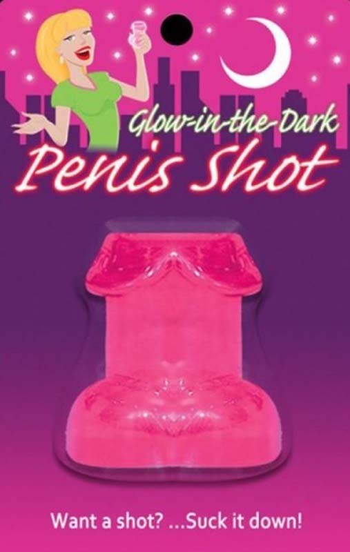 Kheper Games Glow in the Dark Penis Shot Glass Novelty Drinkware - - Sex Games, Coupons and Tricks