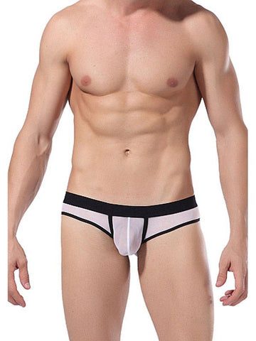Shots Toys Goodfellas Short White Jockstrap with Enhanced Penis Support - Mens Briefs And Boxers