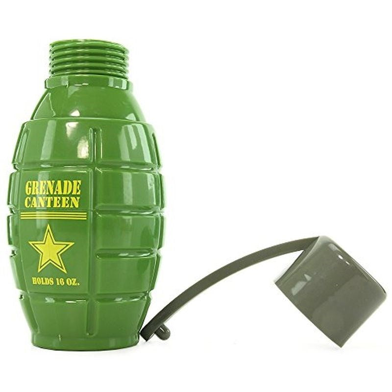Kheper Games Grenade Canteen 750ml Military Style Aluminum Bottle - - Party Gifts and Novelties