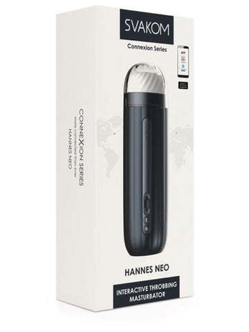 Svakom Hannes Neo Interactive Throbbing Mens Masturbator - Luxury Sex Toys