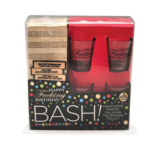 Little Genie Happy Fucking Birthday Bash Adult Party Game with Shot Glasses - - Sex Games, Coupons and Tricks
