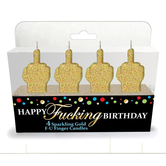 Little Genie Glittering Golden Candles Party Celebrations - - Party Gifts and Novelties