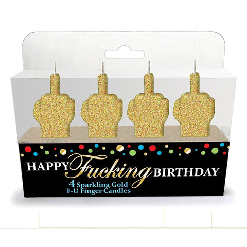 Little Genie Glittering Golden Candles Party Celebrations - Party Gifts and Novelties