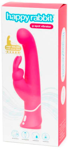 Love Honey Happy Rabbit Rechargeable G Spot Vibrator Pink - Rabbit Vibrators