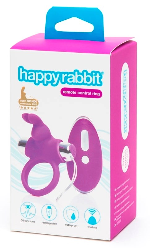 Love Honey Happy Rabbit Remote Control Cock Ring - - Remote Control Vibrators