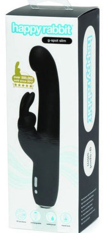 Love Honey Happy Rabbit Slimline G Spot Rechargeable Rabbit Vibrator Dual Motor - Rabbit Vibrators
