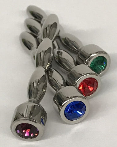 Hells Couture HC Nile Triple Ascending Jewelled Penis Plug Urethral - Penis Plugs