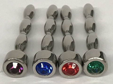 Hells Couture HC Nile Triple Ascending Jewelled Penis Plug Urethral - Penis Plugs