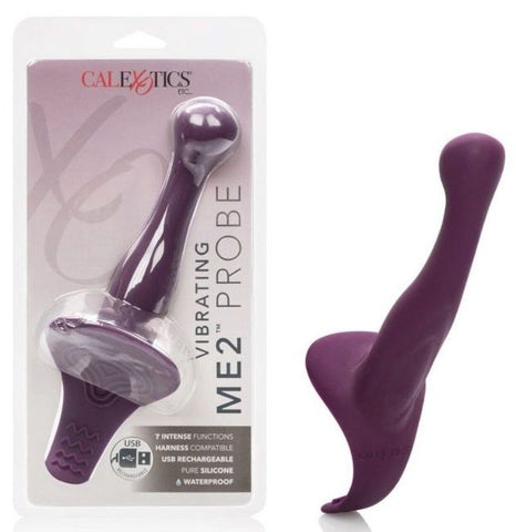 California Exotics Her Royal Harness Me2 Vibrating G Spot Probe Dual Stimulation - Strap On Sextoys