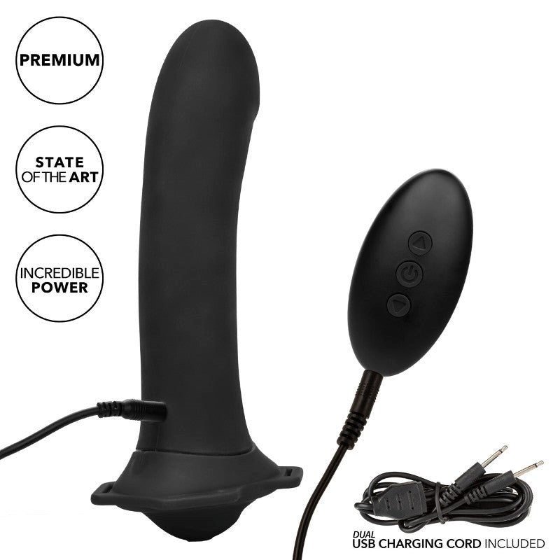 California Exotics Her Royal Harness Me2 Remote Rumbler Strap On Set - - Strap On Sextoys