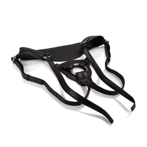 California Exotics Her Royal Harness The Queen Strap On Attachment Vegan Leather - Strap On Sextoys