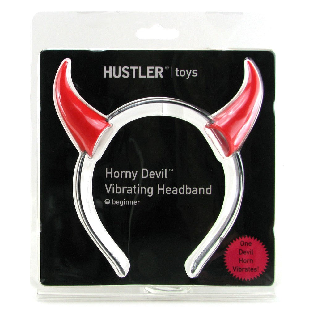Hustler Horny Devil Vibrating Headband with Multiple Intensity Settings - - Fancy Dress Ups