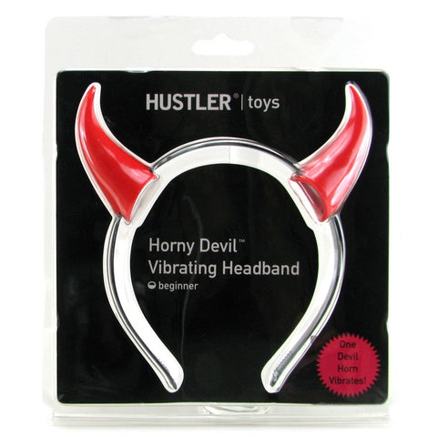 Hustler Horny Devil Vibrating Headband with Multiple Intensity Settings - Fancy Dress Ups