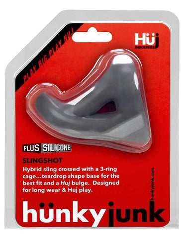 Hunkyjunk SLINGSHOT 3 Ring Teardrop Sling Premium Cock and Ball Support - Ball and Cock Toys