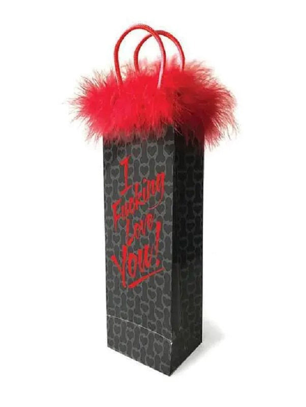 Little Genie I Fucking Love You Gift Bag with Red Foil Stamped Lettering - - Bachelorette and Bucks