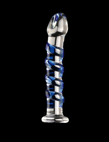 Pipedream Icicles No 05 Hand Blown Glass Dildo with Temperature Play - Glass Sex Toys