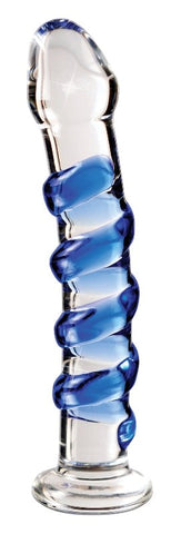 Pipedream Icicles No 05 Hand Blown Glass Dildo with Temperature Play - Glass Sex Toys