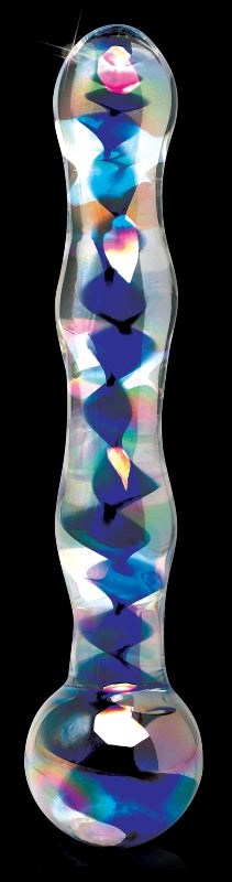 Pipedream Icicles No 08 Clear Glass Dildo with Temperature Play Features - - Glass Sex Toys