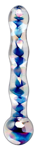 Pipedream Icicles No 08 Clear Glass Dildo with Temperature Play Features - Glass Sex Toys