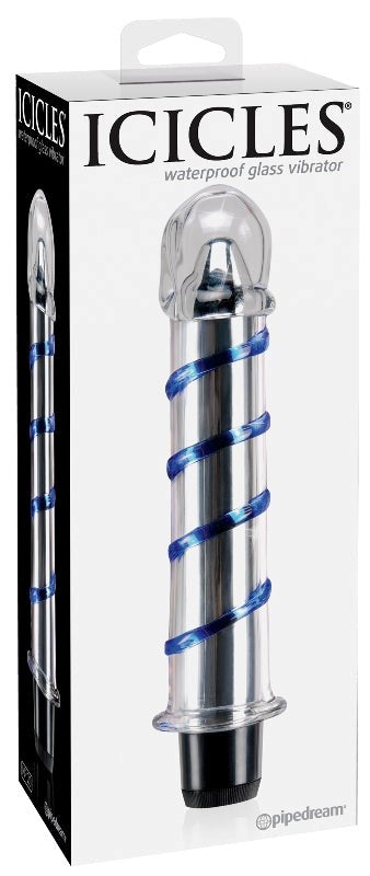 Pipedream Icicles No 20 Glass Bullet Vibrator with Temperature Play - - Glass Sex Toys