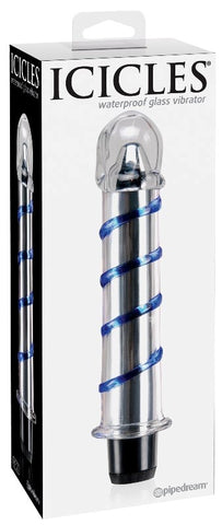 Pipedream Icicles No 20 Glass Bullet Vibrator with Temperature Play - Glass Sex Toys