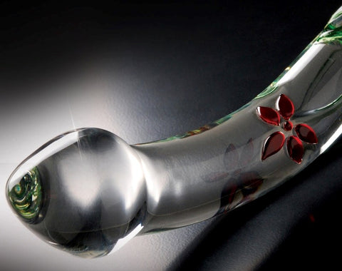 Pipedream Icicles No 21 Hand Blow Curve Glass Dildo Premium Pyrex Design - Glass Sex Toys