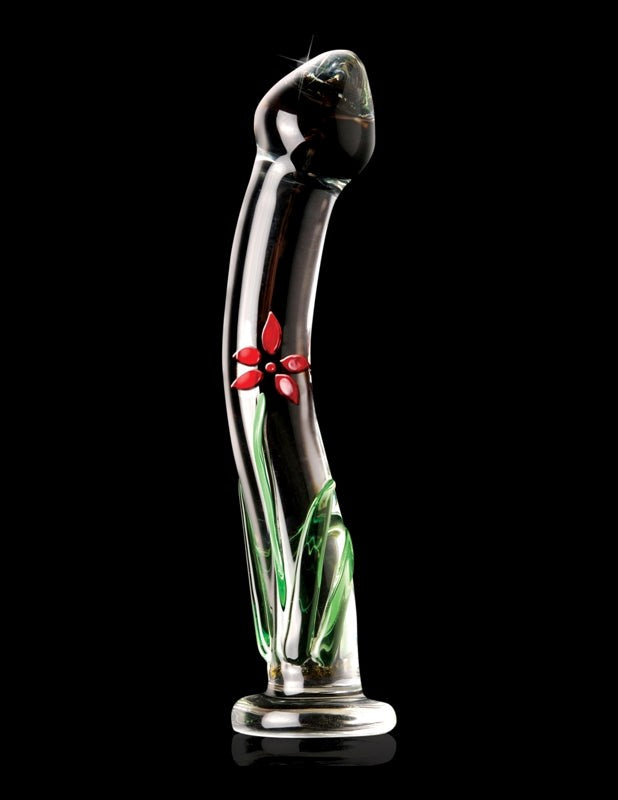 Pipedream Icicles No 21 Hand Blow Curve Glass Dildo Premium Pyrex Design - - Glass Sex Toys