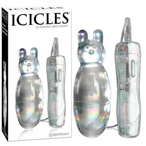 Pipedream Products Icicles No 33 Vibrating Glass Massager - Clit Ticklers and Pulsators