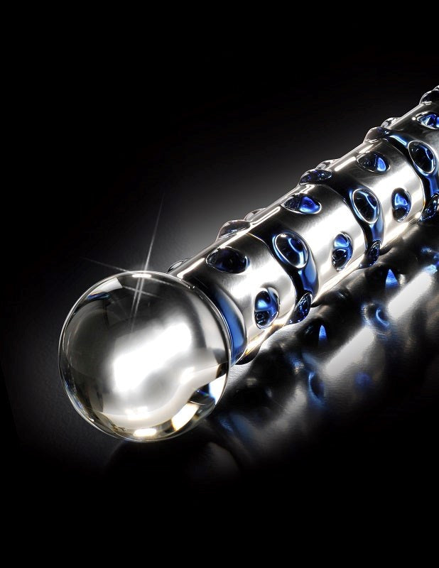 Pipedream Products Icicles No 50 Elegant Glass Dong Textured Dildo - - Glass Sex Toys