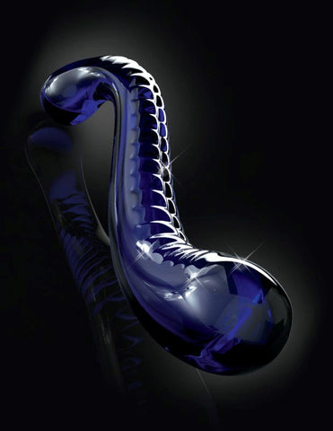 Pipedream Icicles No 70 Hand Blown Glass G Spot Dildo Temperature Play Design - Glass Sex Toys