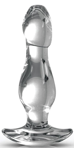 Pipedream Products Icicles No 72 Luxury Glass Butt Plug Temperature - Glass Sex Toys