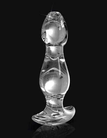Pipedream Products Icicles No 72 Luxury Glass Butt Plug Temperature - Glass Sex Toys