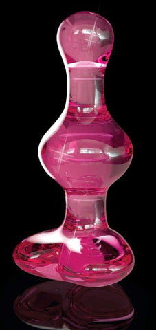 Pipedream Products Icicles No 75 Heart Shape Glass Anal Plug - Glass Sex Toys