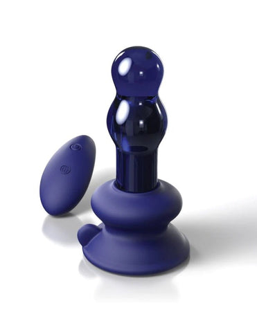 Pipedream Icicles No 83 Remote Control Glass Anal Vibrator Borosilicate Design - Glass Sex Toys