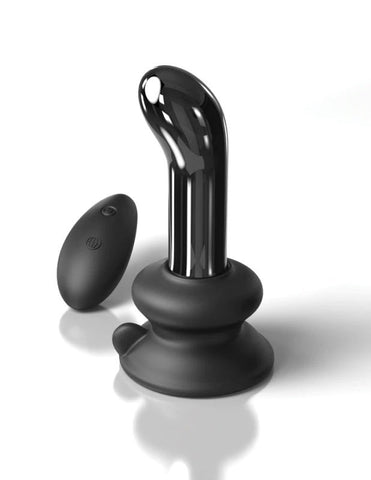 Pipedream Icicles No 84 Remote Control Glass Anal Vibrator with 10 Patterns - Glass Sex Toys