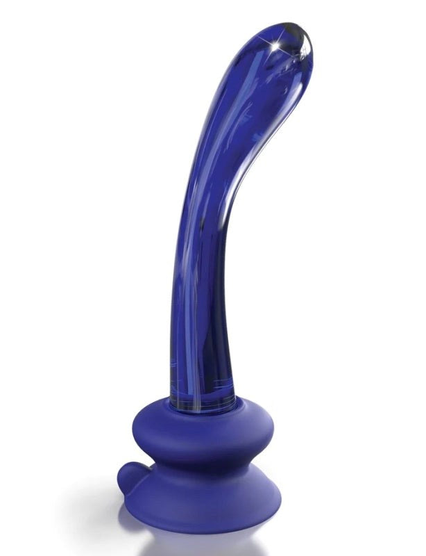 Pipedream Icicles No. 89 Suction Cup Base Glass Massager with Curved Design - - Glass Sex Toys
