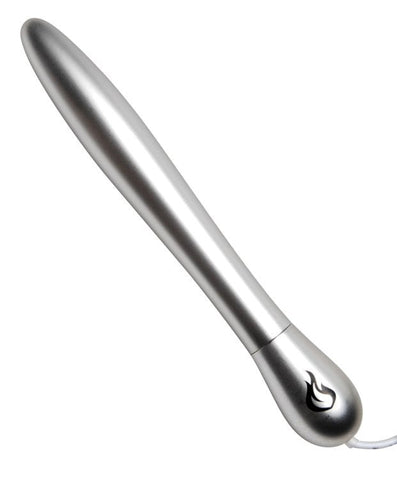 XR Brands Inferno L Heated Sensation Wand with Rapid Heating Technology - Steel Sex Toys