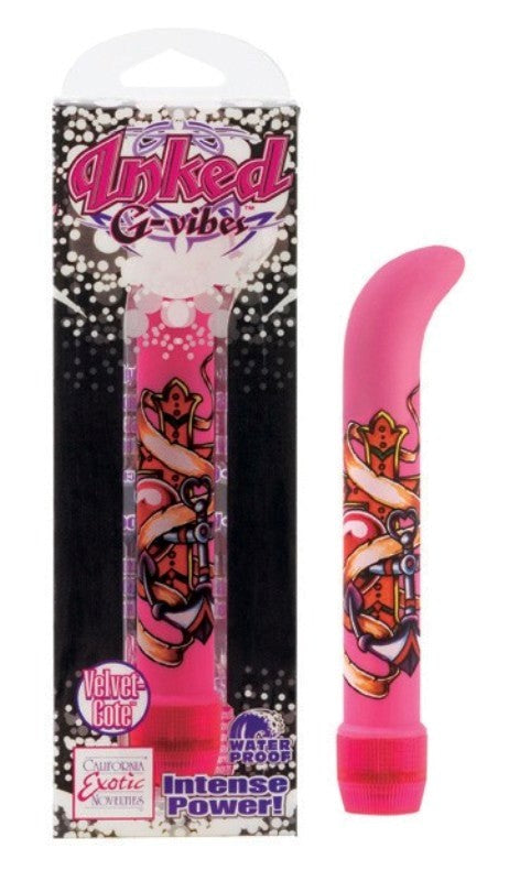 California Exotics Inked G Vibes Tattoo Style G Spot Vibrator - - G-Spot Vibrators