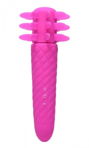 XR Brands Inmi Lingus Clitoral Stimulator with Dual Function Design - Clit Ticklers and Pulsators