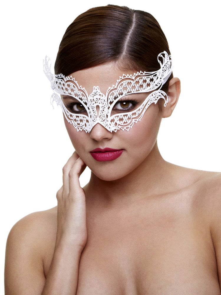 Baci Lingerie Innocence Lost Seductive Masquerade Mask with Lace - Masks And Blindfolds