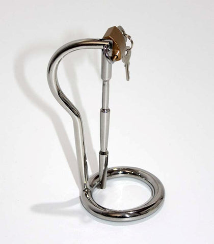 Hells Couture Intruder Cock Ring With Penis Wand No Guess Sex Aids Steel - Spreaders and Hangers