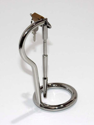 Hells Couture Intruder Cock Ring With Penis Wand No Guess Sex Aids Steel - Spreaders and Hangers