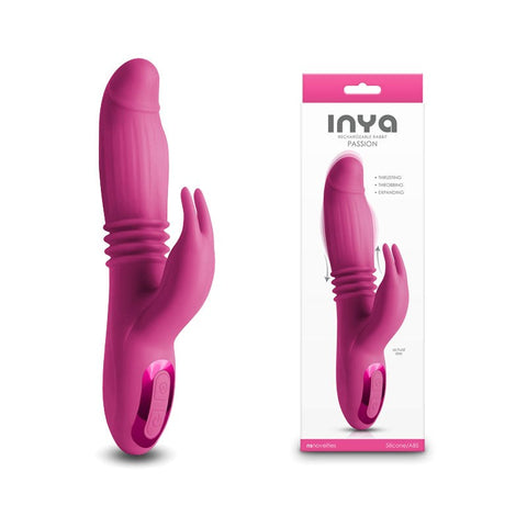 NS Novelties INYA Passion Rechargeable Rabbit Vibrator with Dual Stimulation - Rabbit Vibrators