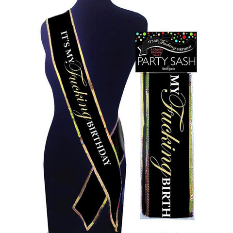 Little Genie Its My Fucking Birthday Sash Premium Satin Party Accessory - Sex Games, Coupons and Tricks